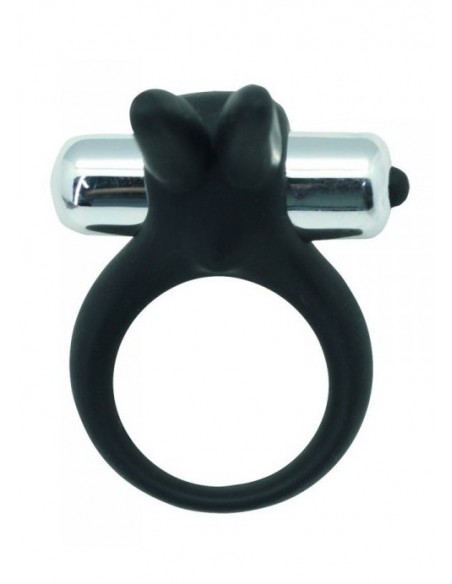 Pierścien erekcyjny wibrujący Timeless stretchy ring Czarny - Pierścienie erekcyjne wibrujące - 2