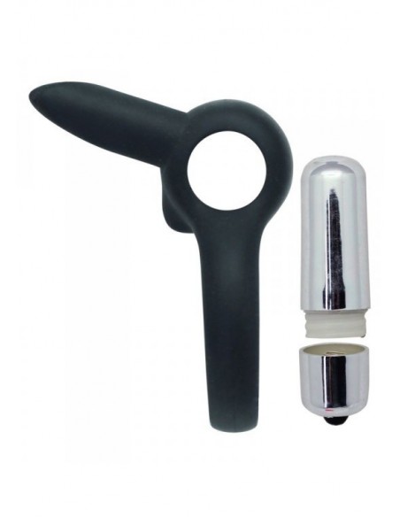 Pierścien erekcyjny wibrujący Timeless stretchy ring Czarny - Pierścienie erekcyjne wibrujące - 4