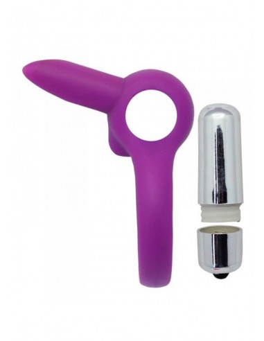 Pierścien erekcyjny wibrujący Timeless stretchy ring Fioletowy - Pierścienie erekcyjne wibrujące - 4