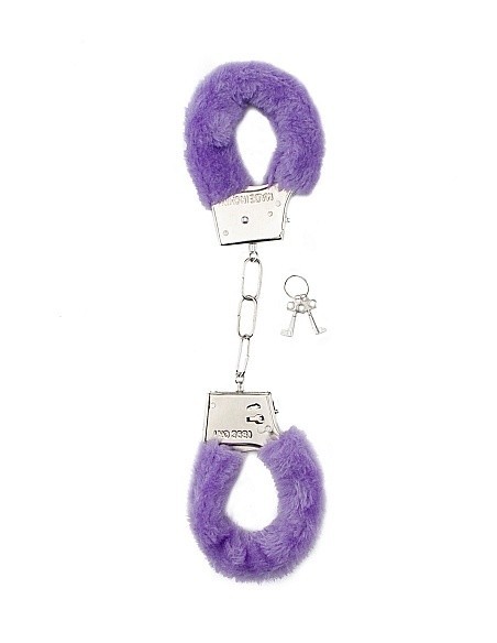 Kajdanki erotyczne Furry Handcuffs - Purple  - Kajdanki erotyczne - 1
