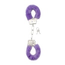 Kajdanki erotyczne Furry Handcuffs - Purple - 1