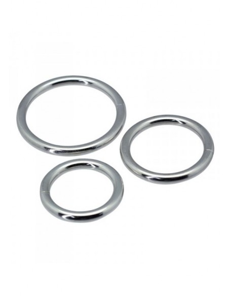 Zestaw pierścieni erekcyjnych na penisa Timeless metal rings (3 pcs) - Pierścienie erekcyjne niewibrujące - 2
