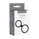 Pierścień erekcji Dual Ring Black - podwójny mechanizm uciskowy, średnica wewnętrzna dobierana indywidualnie - 3