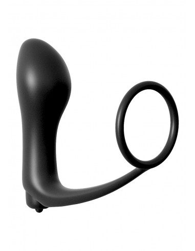 Korek analny zatyczka ASS GASM COCKRING PLUG BLACK - Korki analne silikonowe - 2