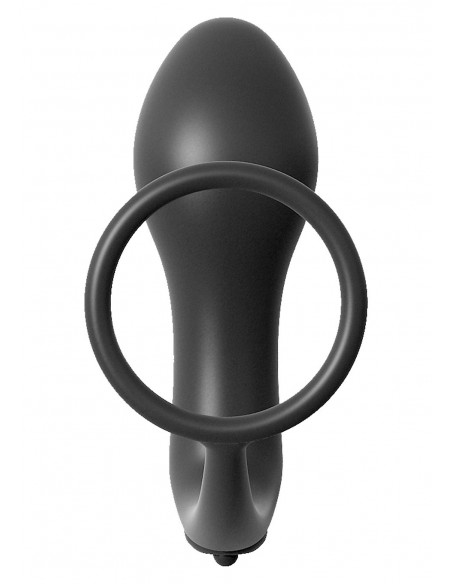 Korek analny zatyczka ASS GASM COCKRING PLUG BLACK - Korki analne silikonowe - 3