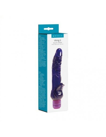 Żelowy wibrator Me You Us Viking Realistic Vibrator Purple - Wibratory żelowe - 3
