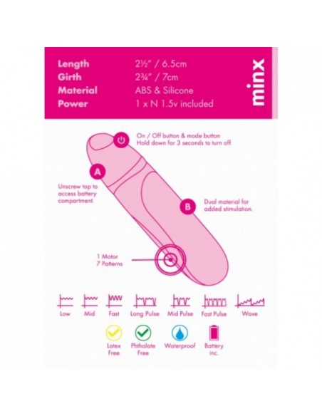 Wibrator Simplicity Bullet Vibrator Minx - Wibratory Mini - 3