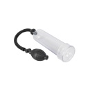 Pompka próżniowa do penisa Bang Bang Clear – przezroczysty cylinder 20 cm, Ø wew. 5,3 cm, ręczna gruszka ssąca z zaworem bezpiec - 3