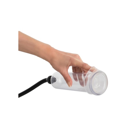 Pompka próżniowa do penisa Bang Bang Clear – przezroczysty cylinder 20 cm, Ø wew. 5,3 cm, ręczna gruszka ssąca z zaworem bezpiec - 4