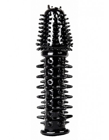 Nakładka Na Penisa Thrilling Silicone Penis Extension - Black  - Przedłużki i nakładki na penisa - 1