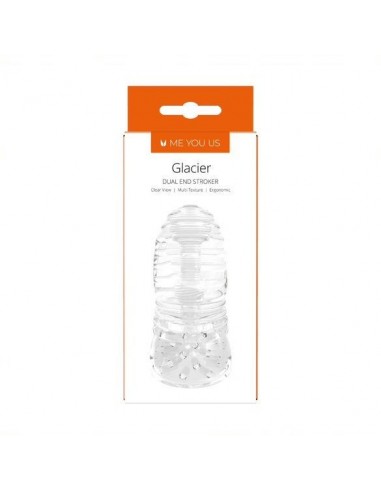 Masturbator Me You Us Glacier Dual End Stroker Transparent  - Masturbatory i Sztuczne pochwy - 1