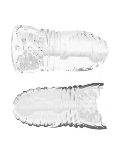 Masturbator Me You Us Glacier Dual End Stroker Transparent  - Masturbatory i Sztuczne pochwy - 3