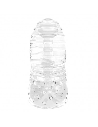 Masturbator Me You Us Glacier Dual End Stroker Transparent  - Masturbatory i Sztuczne pochwy - 4
