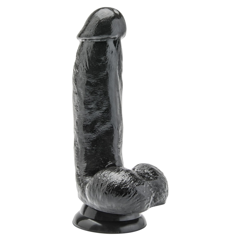 Dildo Get Real z jądrami i teksturą żył, 15 cm - 1