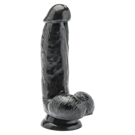 Dildo Get Real z jądrami i teksturą żył, 15 cm - 1