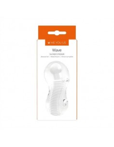 Masturbator Me You Us Wave Sucker Stroker Transparent - Masturbatory i Sztuczne pochwy - 1