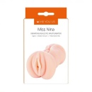 Masturbator Miss Nina Premium Vibrating - realistyczna wagina z wypustkami, rozciągliwym otworem i wibrującym pociskiem - 1