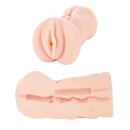 Masturbator Miss Nina Premium Vibrating - realistyczna wagina z wypustkami, rozciągliwym otworem i wibrującym pociskiem - 3