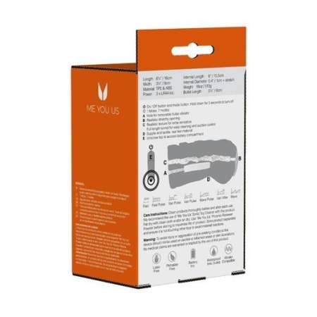 Masturbator Miss Nina Premium Vibrating - realistyczna wagina z wypustkami, rozciągliwym otworem i wibrującym pociskiem - 8