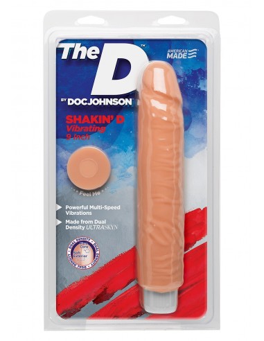 Wibrator realistyczny THE SHAKIN D VIBR VANILLA 9 INCH - Wibratory Realistyczne - 2