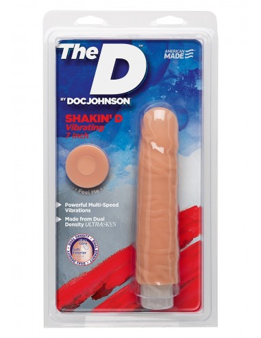Wibrator realistyczny THE SHAKIN D VIBR VANILLA 7 INCH - Wibratory Realistyczne - 2