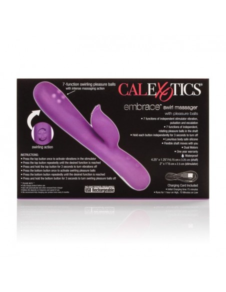 Wibrator Króliczek Embrace Swirl Massager Purple - Wibratory Króliczki - 9