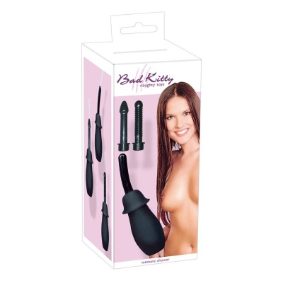 Irygator analny Intimate Shower – manualny, 3 wymienne końcówki 12 cm, gruszka 100 ml - 1