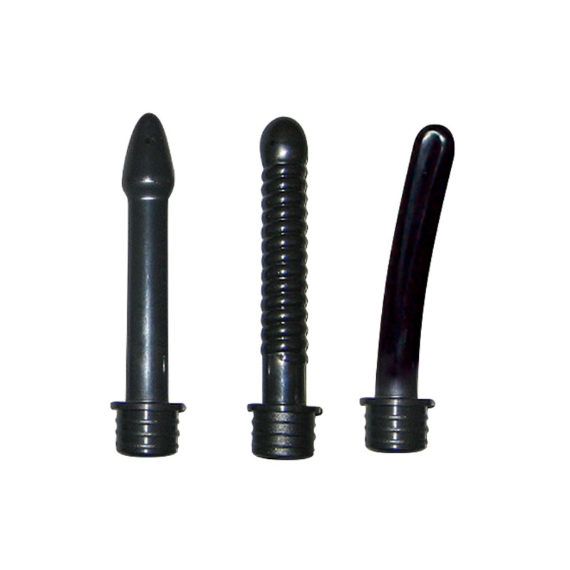 Irygator analny Intimate Shower – manualny, 3 wymienne końcówki 12 cm, gruszka 100 ml - 5