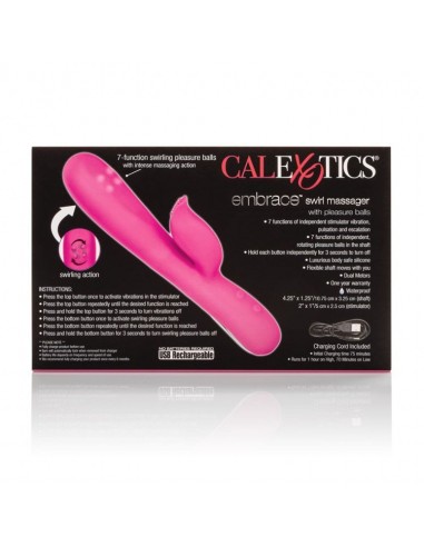 Wibrator Króliczek Embrace Swirl Massager Pink - Wibratory Króliczki - 5