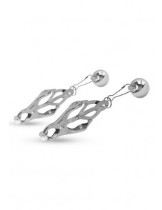 Zaciski na sutki - Japanese Clover Clamps With Weights - Klamry i klipsy na sutki - 1 2