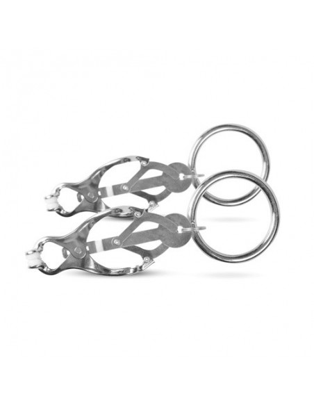 Zaciski na sutki - Japanese Clover Clamps With Ring - Klamry i klipsy na sutki - 5