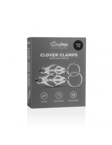 Zaciski na sutki - Japanese Clover Clamps With Ring - Klamry i klipsy na sutki - 8