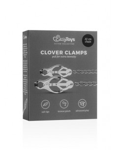Zaciski na sutki - Japanese Clover Clamps With Chain - Klamry i klipsy na sutki - 1