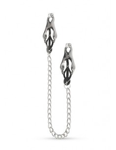 Zaciski na sutki - Japanese Clover Clamps With Chain - Klamry i klipsy na sutki - 1 2