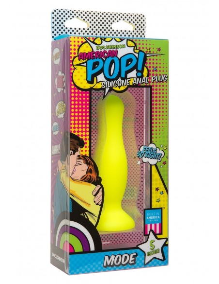 Dildo analne AMERICAN POP MODE 5 INCH YELLOW - Do przypisania - 1