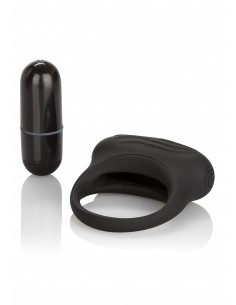 Pierścien erekcyjny wibrujący LOVERS AROUSER Czarny - Pierścienie erekcyjne wibrujące - 1