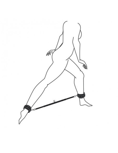 Kajdanki erotyczne Expander Spreader Bar and Cuffs Set - Kajdanki erotyczne - 12
