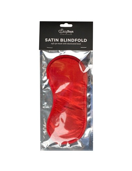 Opaska Na Oczy Erotyczna Red Satin Eye Mask - Opaski i maski na oczy - 1