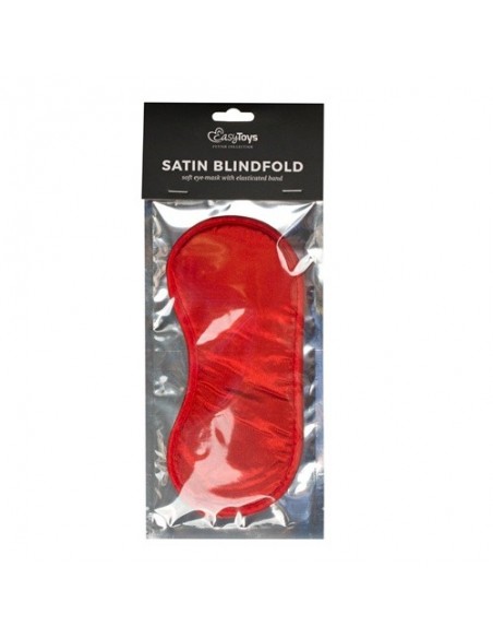 Opaska Na Oczy Erotyczna Red Satin Eye Mask - Opaski i maski na oczy - 4