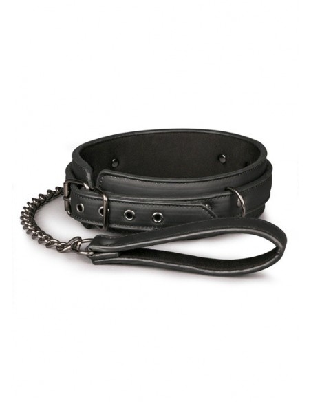 Obroża ze smyczą BDSM Fetish collar with leash - Chokery, obroże i smycze - 2