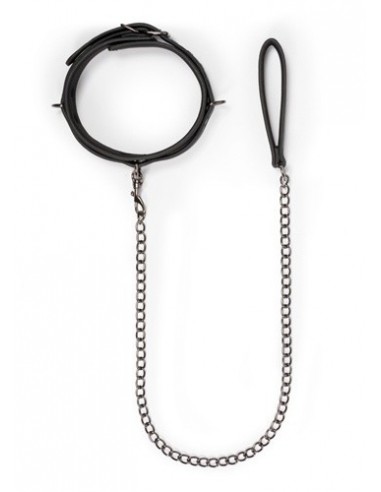 Obroża ze smyczą BDSM Fetish collar with leash - Chokery, obroże i smycze - 3