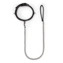 Obroża ze smyczą BDSM Fetish collar with leash - 3