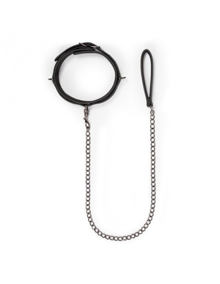 Obroża ze smyczą BDSM Fetish collar with leash - Chokery, obroże i smycze - 10