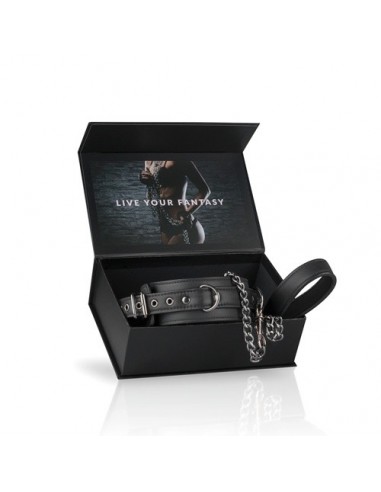 Obroża ze smyczą BDSM Fetish collar with leash - Chokery, obroże i smycze - 14