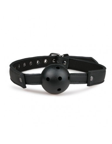 Knebel erotyczny Ball Gag With PVC Ball - Black - Kneble do ust - 7