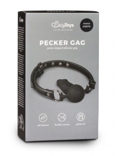 Knebel erotyczny Ball Gag With Silicone Dong - Kneble do ust - 1