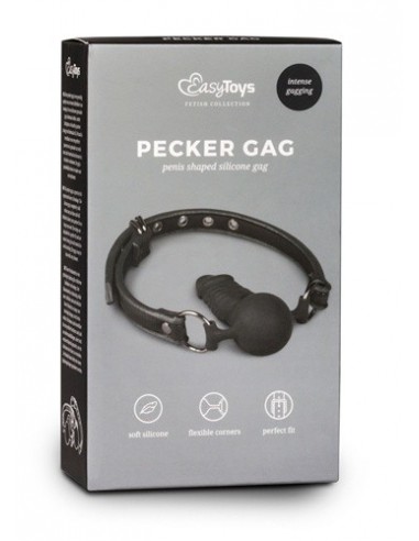 Knebel erotyczny Ball Gag With Silicone Dong - Kneble do ust - 1