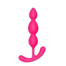 Silky Smooth T-Teardrop - koraliki analne z silikonu medycznego, uchwyt T, długość 14 cm - 1