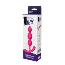 Silky Smooth T-Teardrop - koraliki analne z silikonu medycznego, uchwyt T, długość 14 cm - 2