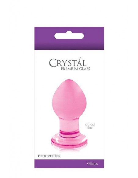 ButtPlug Korek analny - CRYSTAL SMALL PINK - Korki analne szklane - 2